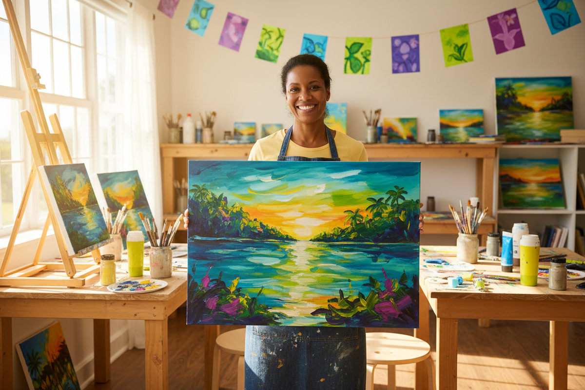 Canvas Painting Tips for First-Timers | Paint n Brush McDonough, GA