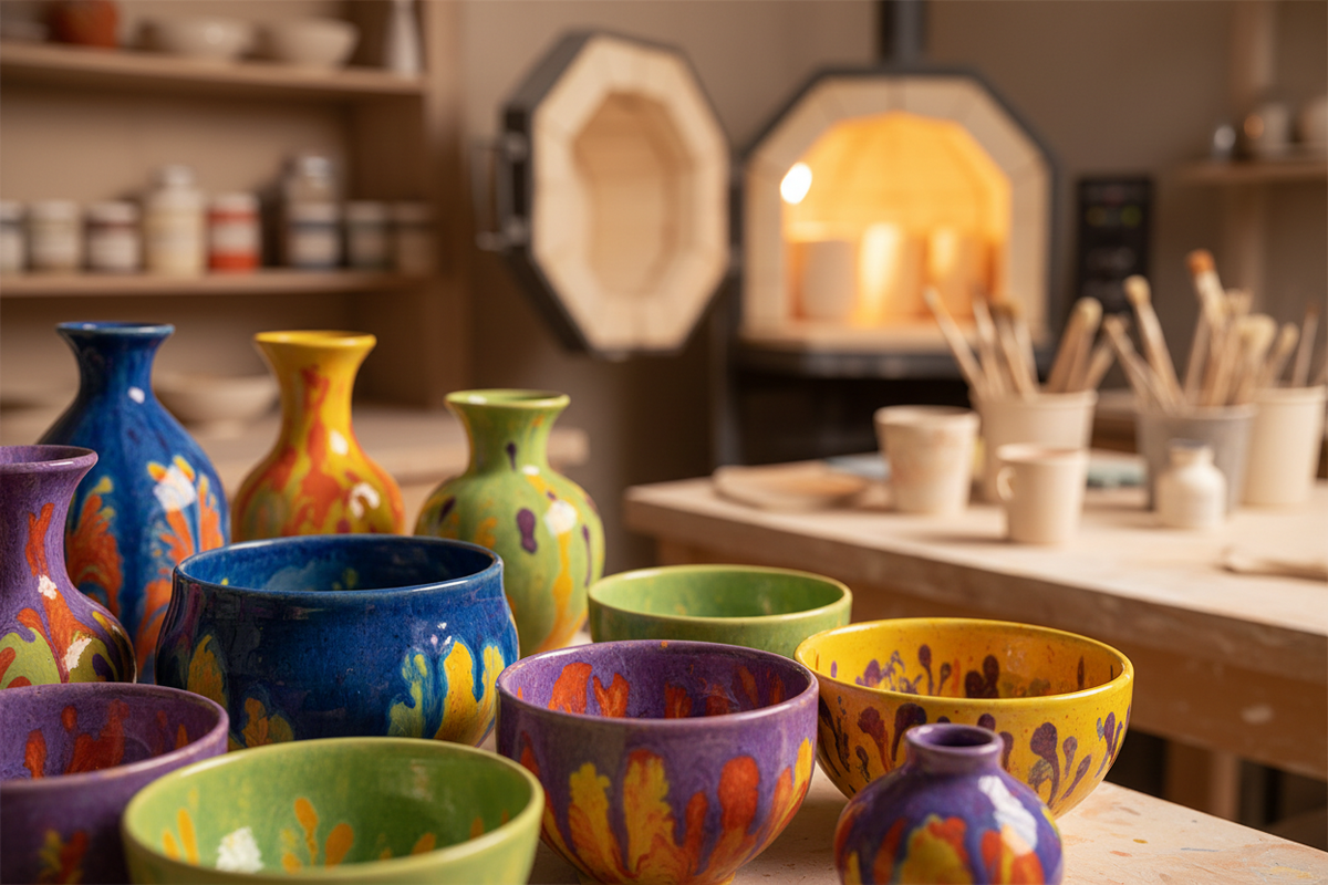 Behind the Scenes: How We Glaze Pottery at Our Henry County Studio