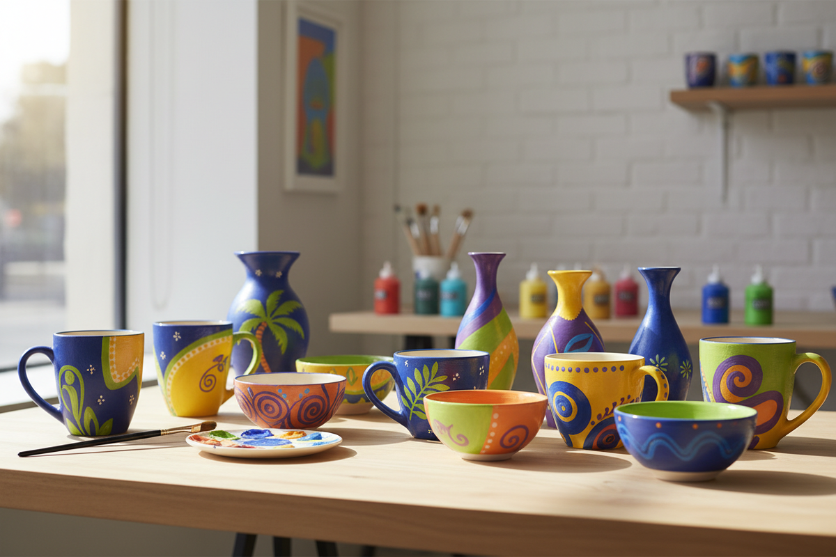 5 Easy Pottery Painting Ideas for Beginners in Henry County, GA
