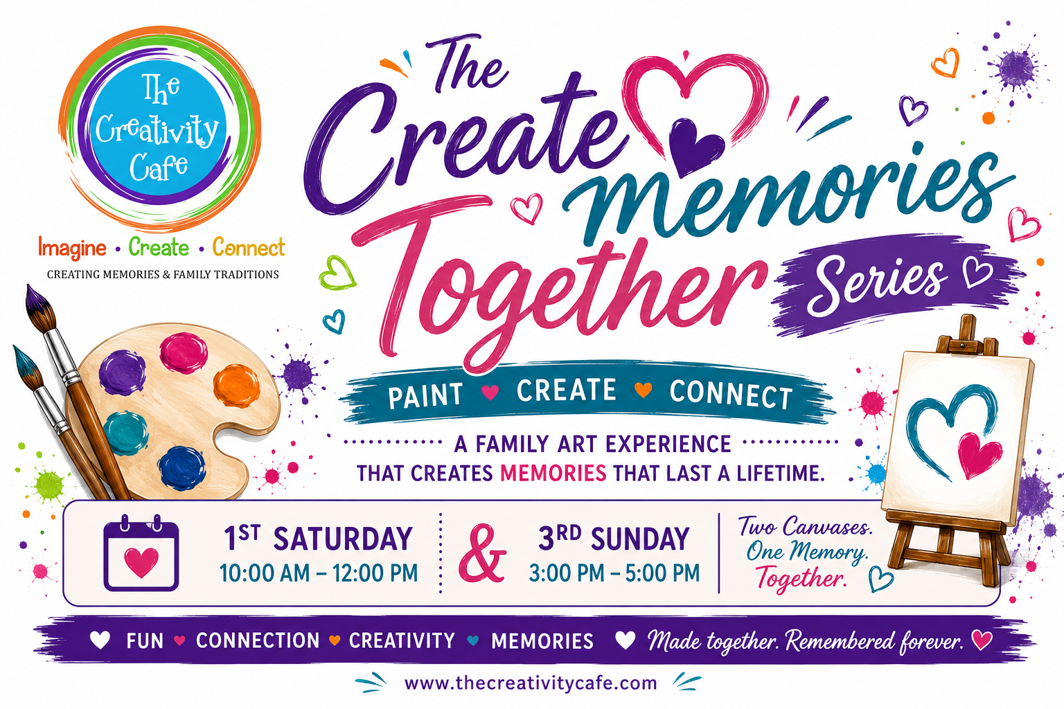 Create Memories Together – Adult + Child Canvas Series