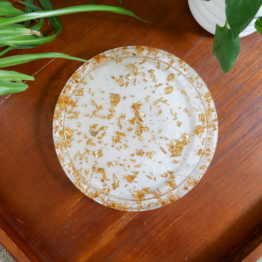 Gold Leaf Resin Tray Kit