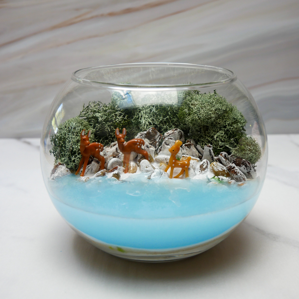 Winter Wonderland Resin Terrarium Kit