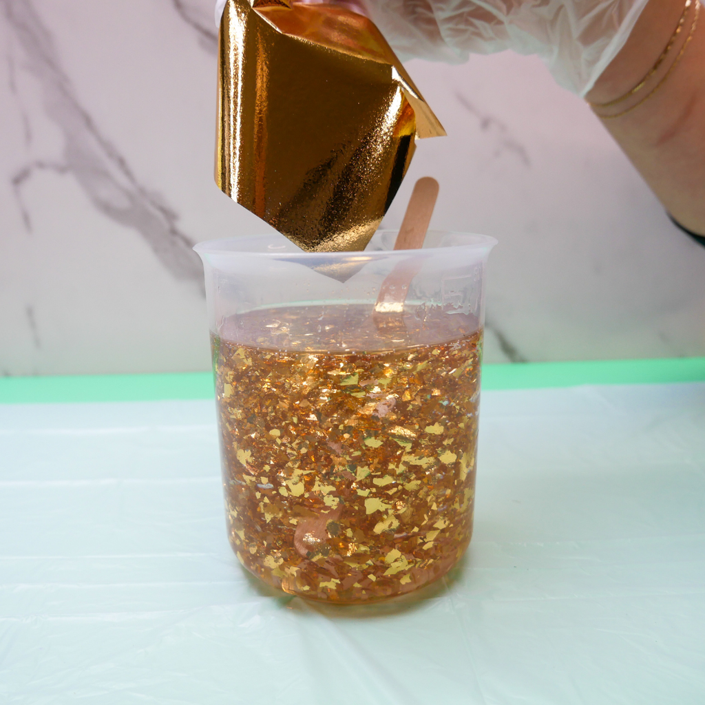 Gold Leaf Resin Tray Kit