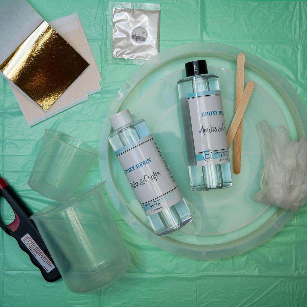 Gold Leaf Resin Tray Kit