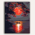 Red Moon - Paint By Numbers Kit