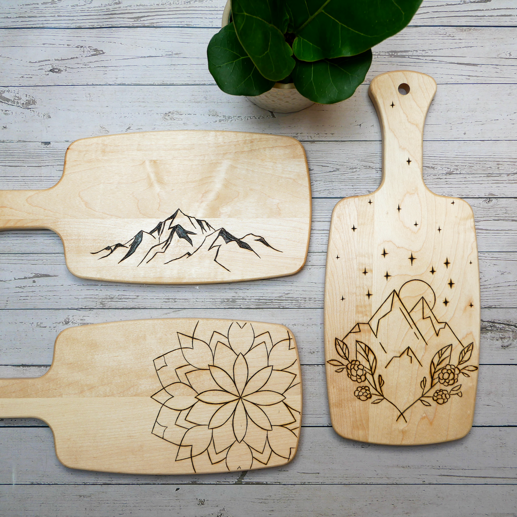 Holiday Wood Burned Cutting Board Kit