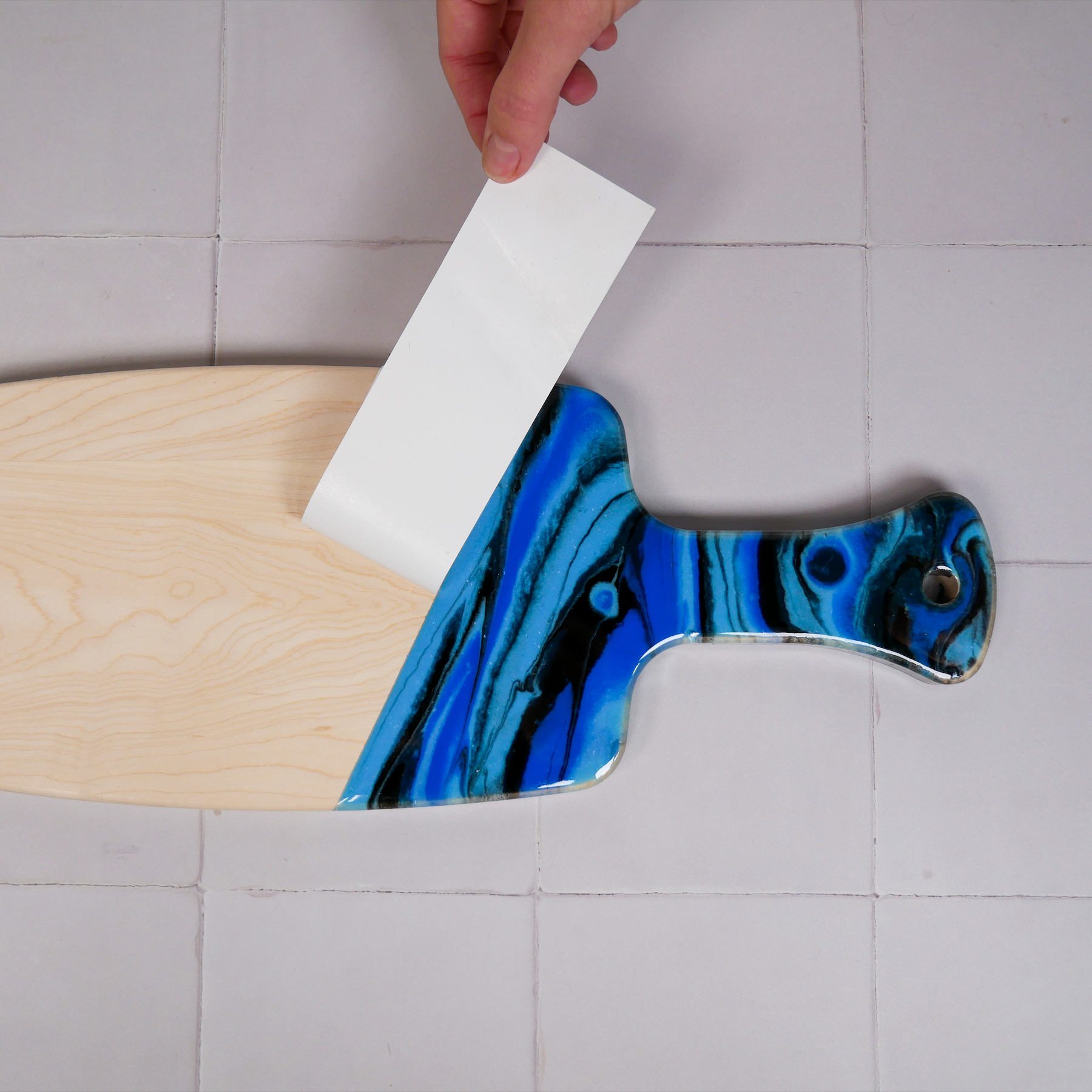 Marbled Resin Wood Board