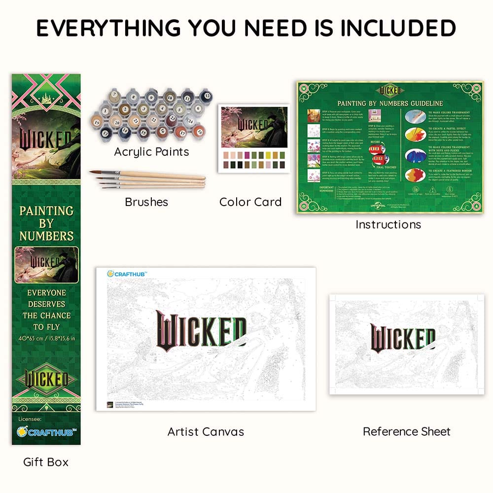 Wicked: Everyone Deserves The Chance To Fly - Paint By Numbers Kit