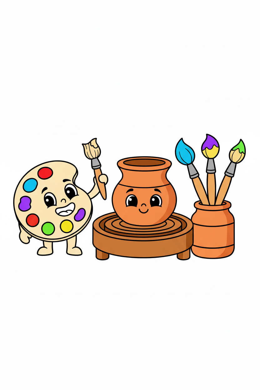 Art Studio Fun - Colored