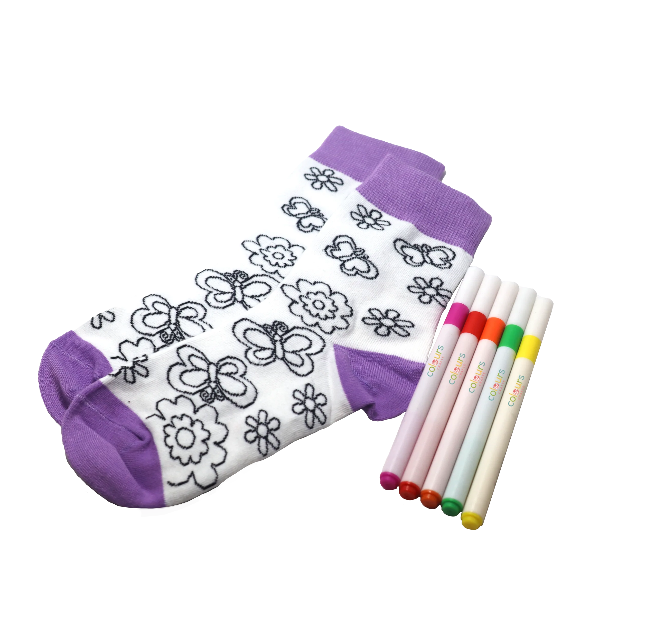 Color your own Socks Kit