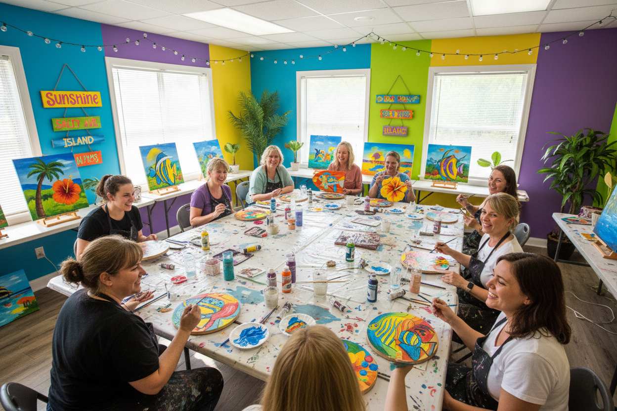 Women Painting Together